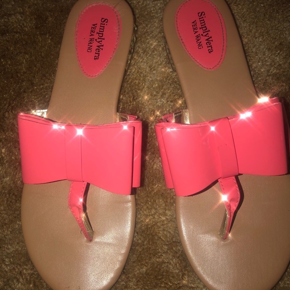 Pink Vera Wang Sandals - Picture 1 of 2